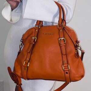 Michael Kors leather bedford large bowling satchel shoulder bag